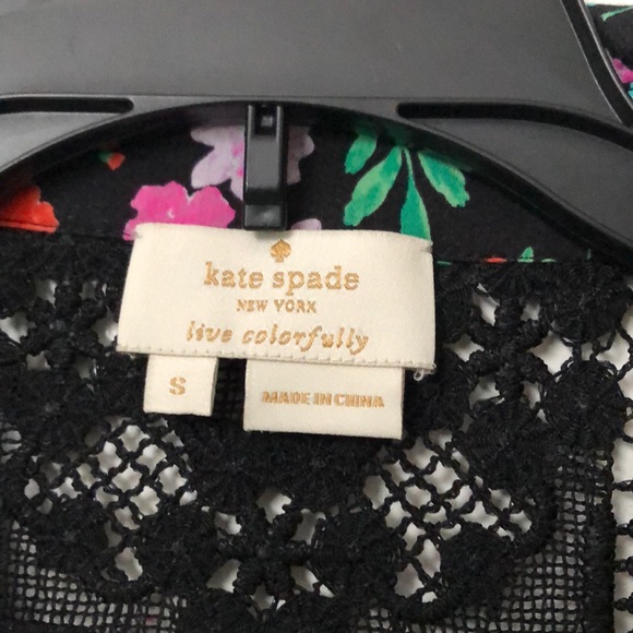 Kate Spade lace yoke top - Picture 2 of 5